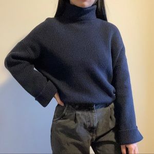 Oak + Fort navy sweater
